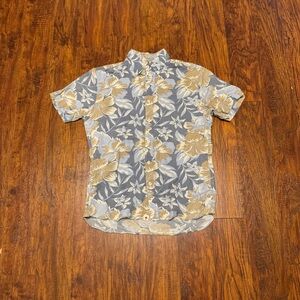 Brooks Brothers Red Fleece Floral Hawaiian Shirt S